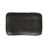 RECTANGULAR PLATTER MEDIUM JUTA Ø 10.63x6.3" MATTE BLACK