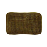 RECTANGULAR PLATTER MEDIUM JUTA Ø 10.63x6.3" AMBER