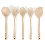 Sur La Table Kitchen Essentials 5-Piece Beech Wood Kitchen Tools Set