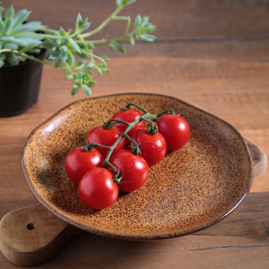 DESSERT PLATE ORGANIC STONEWARE Ø 7.68" DIJON