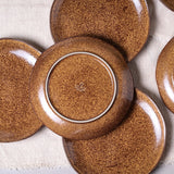 DESSERT PLATE ORGANIC STONEWARE Ø 7.68" DIJON