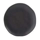 DESSERT PLATE ORGANIC STONEWARE Ø 7.68" MATTE BLACK
