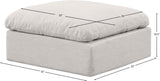 Indulge Fabric Upholstered Modular Ottoman