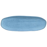 SHALLOW OVAL PLATTER LARGE ORGANIC STONEWARE Ø 14.17x5.12" BREEZE