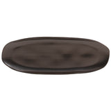 SHALLOW OVAL PLATTER LARGE ORGANIC STONEWARE Ø 14.17x5.12" METALLICA