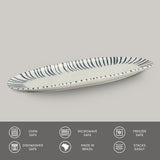 SHALLOW OVAL PLATTER LARGE ORGANIC STONEWARE Ø 14.17x5.12" ELEMENTO