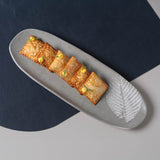 SHALLOW OVAL PLATTER LARGE ORGANIC STONEWARE Ø 14.17x5.12" SEIVA