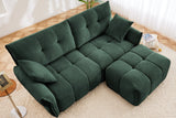 CHARLOTTE 78" 2-Seater Sofa with 1 Ottoman