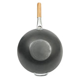 Sur La Table Kitchen Essentials Quick Fire Carbon Steel 13.5" Flat Bottom Wok