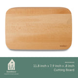 Bloomhouse Made in Lake Como, Italy Oil Coated Italian Beech Wood Cutting Board