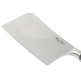 Martha Stewart Carverton 6" Cleaver Knife, High Carbon Stainless Steel Kitchen Knive W/ Black Triple Rivet Handle