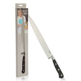 Martha Stewart Carverton 10" Slicer Knife, High Carbon Stainless Steel Kitchen Knive W/ Black Triple Rivet Handle