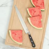 Martha Stewart Carverton 10" Slicer Knife, High Carbon Stainless Steel Kitchen Knive W/ Black Triple Rivet Handle