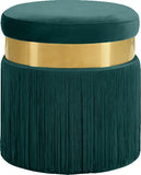 Yasmine Velvet Upholstered Stool