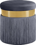 Yasmine Velvet Upholstered Stool