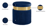 Yasmine Velvet Upholstered Stool