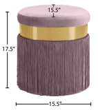 Yasmine Velvet Upholstered Stool