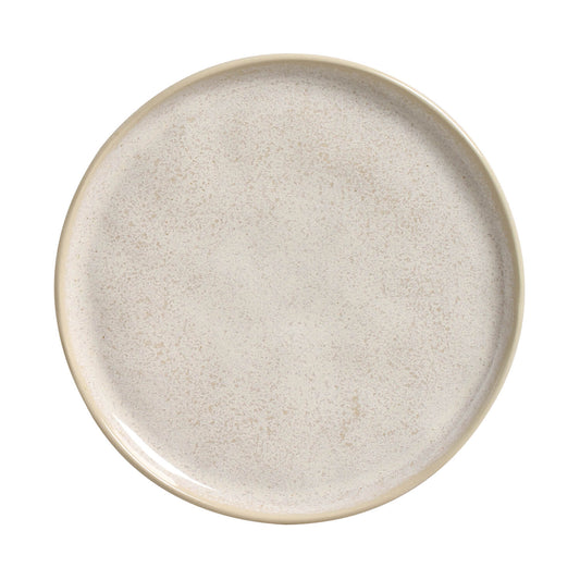 DESSERT PLATE BIO STONEWARE Ø 8.46"  LATTE