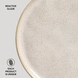 DESSERT PLATE BIO STONEWARE Ø 8.46"  LATTE