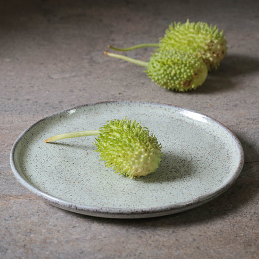 DESSERT PLATE BIO STONEWARE Ø 8.46" PISTACHE