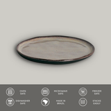 DESSERT PLATE BIO STONEWARE Ø 8.46" TOURMALINE
