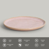 DESSERT PLATE BIO STONEWARE Ø 8.46" LITCHI