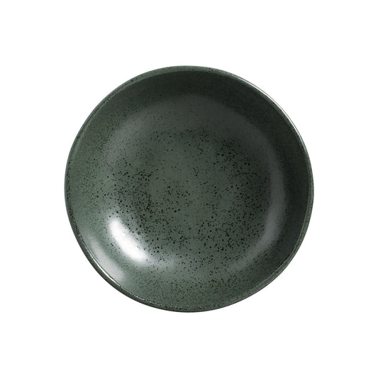 BOWL ORGANIC STONEWARE Ø 6.9x2.2" GREENERY