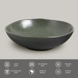 BOWL ORGANIC STONEWARE Ø 6.9x2.2" GREENERY