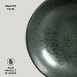 BOWL ORGANIC STONEWARE Ø 6.9x2.2" GREENERY