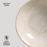 BOWL ORGANIC STONEWARE Ø 6.9x2.2" LATTE