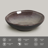 BOWL ORGANIC STONEWARE Ø 6.9x2.2" TOURMALINE