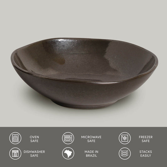 BOWL ORGANIC STONEWARE Ø 6.9x2.2" METALLICA