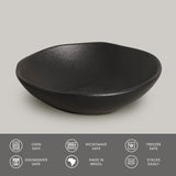 BOWL ORGANIC STONEWARE Ø 6.9x2.2" MATTE BLACK