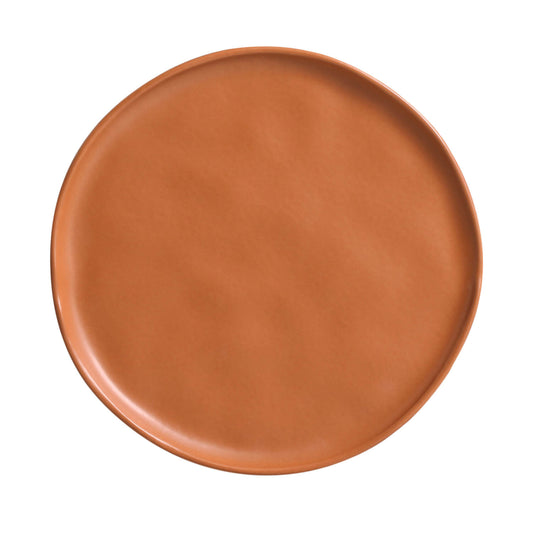 DESSERT PLATE BIO STONEWARE Ø 8.46" TERRACOTTA