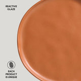 DESSERT PLATE BIO STONEWARE Ø 8.46" TERRACOTTA
