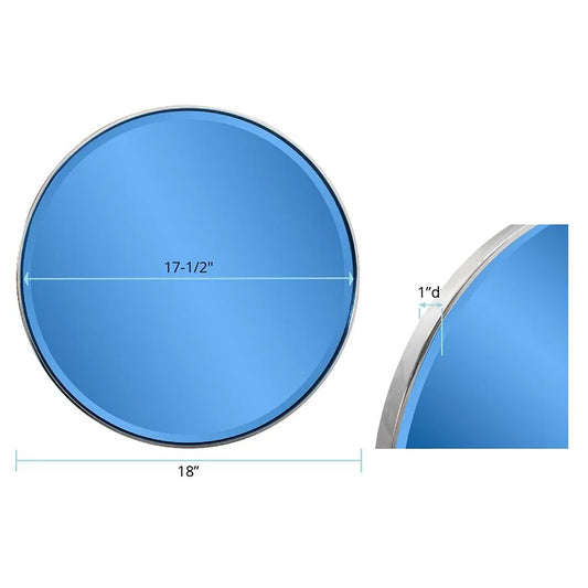 Broidy Round Mirror- Sapphire Blue