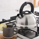 Mr. Coffee Hartbay 2.4 Quart Large Stainless Steel Whistling Tea Kettle