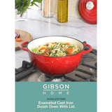 Gibson Home Addlestone 2.65 Quart Enamel Cast Iron Dutch Oven