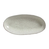 DEEP OVAL PLATTER LARGE ORGANIC STONEWARE Ø 12.6x6.3" PISTACHE