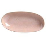 DEEP OVAL PLATTER LARGE ORGANIC STONEWARE Ø 12.6x6.3" LITCHI