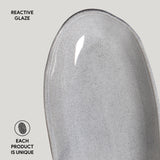 DEEP OVAL PLATTER LARGE ORGANIC STONEWARE Ø 12.6x6.3" DUST