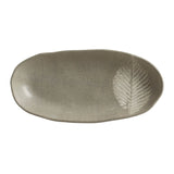 DEEP OVAL PLATTER LARGE ORGANIC STONEWARE Ø 12.6x6.3" SEIVA