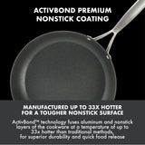 Babish 10 Piece Hard Anodized Titanium Forever Non Stick Technology Durable Pots and Pans Cookware Set - Black