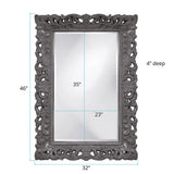 Barcelona Mirror - Glossy Charcoal