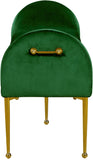 Owen Elegant Velvet Bench with Polished Gold Legs, Chic Design for Bedroom or Entryway Seating