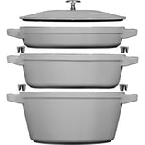 STAUB Cast Iron 4-pc Stackable Set
