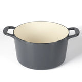 Martha Stewart Gatwick 4 Quart Enamel Cast Iron Dutch Oven - Grey