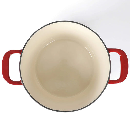 Martha Stewart Gatwick 4 Quart Enamel Cast Iron Dutch Oven - Red