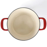 Martha Stewart Gatwick 4 Quart Enamel Cast Iron Dutch Oven - Red