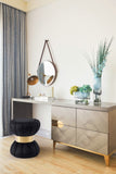 Vino Velvet Upholstered Stool